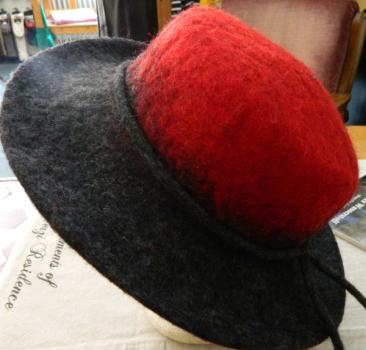 Preview: Ladies Hat red/grey/grey